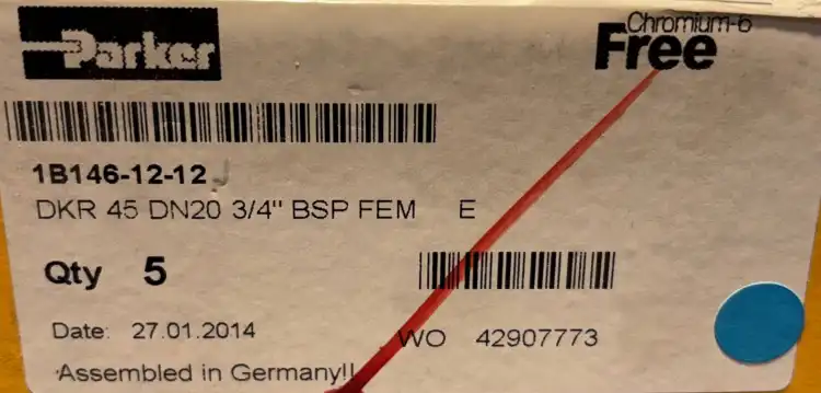 Parker-1B146-12-12-1B1461212-Złączka-zaciskowa-3-4-BSP-(5-sztuk)-3