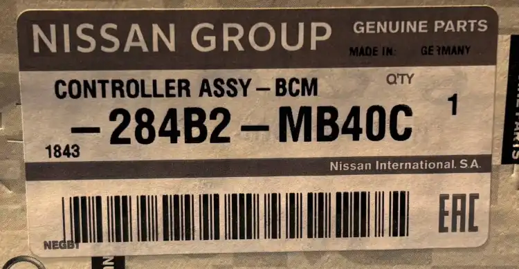 Nissan-284B2-MB40C-284B2MB40C-Moduł-sterownik-3