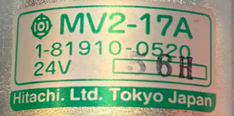 Hitachi-MV2-17A-1-81910-0520-Aichi-MZ780329-Solenoid-24V-3