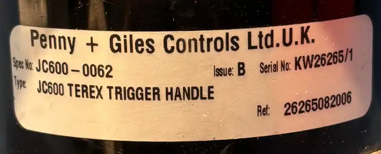 Penny+Giles-JC600-0062-Terex-42002-0405-Joystick-TEREX-5