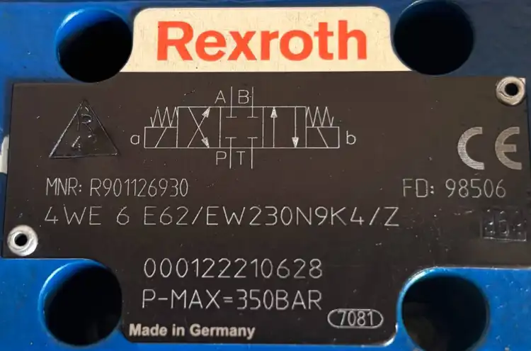 Rexroth-4WE-6-E62-EW230N9K4-Z-R901126930-Zawór-Hydrauliczny-350Bar-2