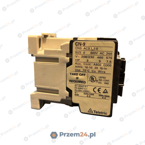 Teletric-CN-9-AC-Stycznik-magnetyczny-3A1a-Ui660V-24V-50Hz-2