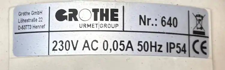 Grothe-Hupe-640-230V-AC-32017-Klakson-sygnałowy-230V-AC-50-Hz-0,05A-3