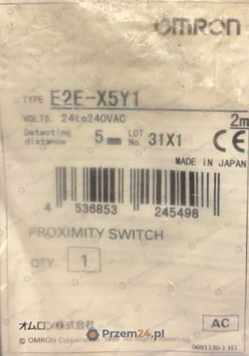 OMRON-E2E-X5Y1-Indukcyjny-czujnik-zbliżeniowy-24-24VDC-2