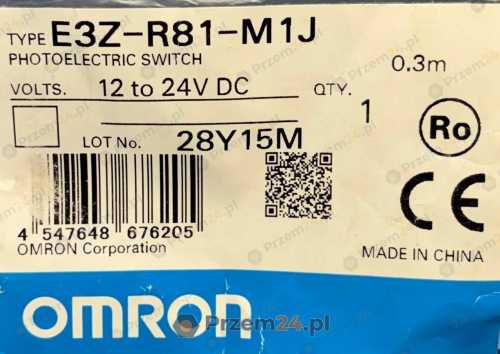 OMRON-E3Z-R81-M1J-Czujnik-fotoelektryczny-12-24V-DC-2
