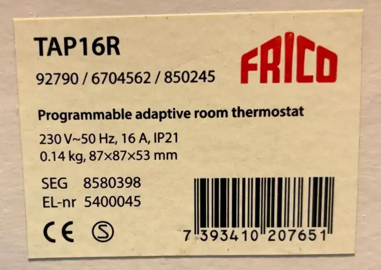 Frico-TAP16R-92790-Termostat-elektroniczny-230V-50Hz-16A-3