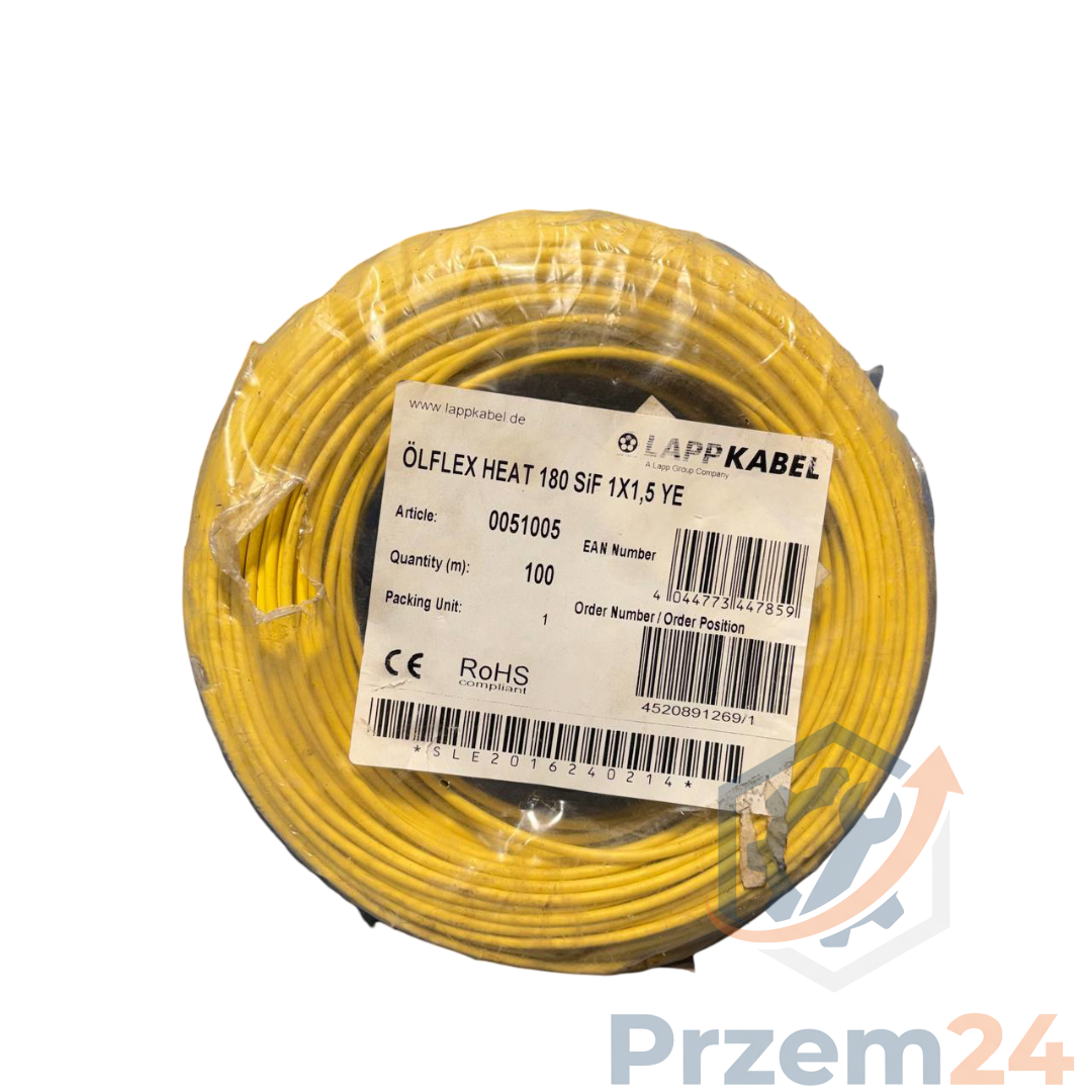 Lapp-Kabel-ÖLFLEX-HEAT-180-SiF-1X1,5-YE-0051005-Przewód-silikonowy