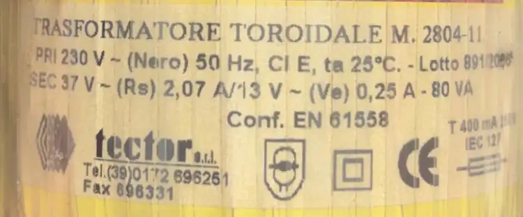 Tector-2804-11-Transformator-80VA-230V-2