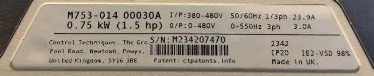 Control-Techniques-Digitax-M753-014-00030A-Serwonapęd-przemysłowy-0.75kW-5