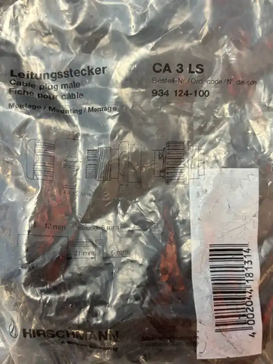 Hirschmann-CA-3-LS-934-124-100-934124100-Złącze-okrągłe-2-SZTUKI-2