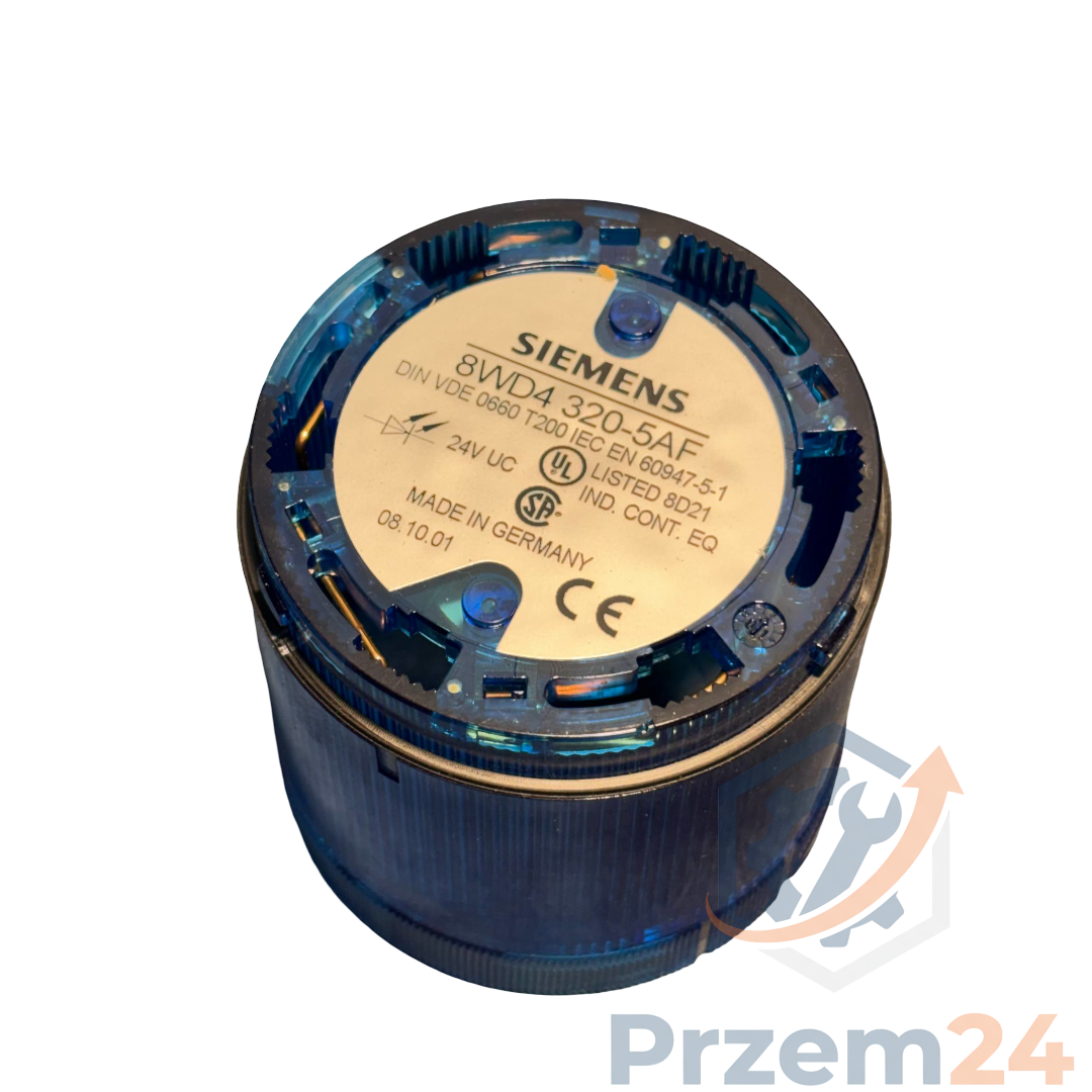 Siemens-8WD4-320-5AF-8WD4320-5AF-Niebieski-sygnalizator-świetlny-24V-UC