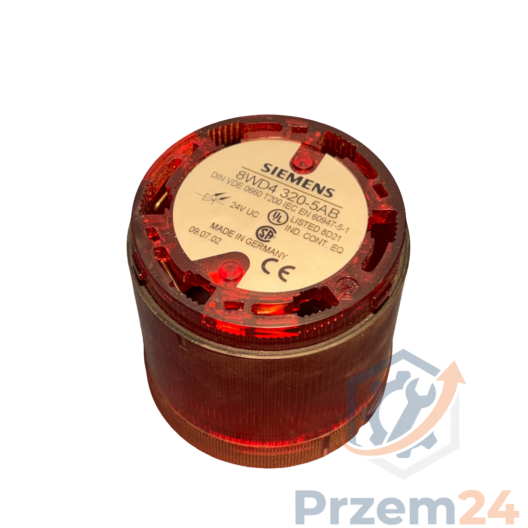 Siemens-8WD4320-5AB-8WD4-320-5AB-Czerwony-sygnalizator-świetlny-24V-UC