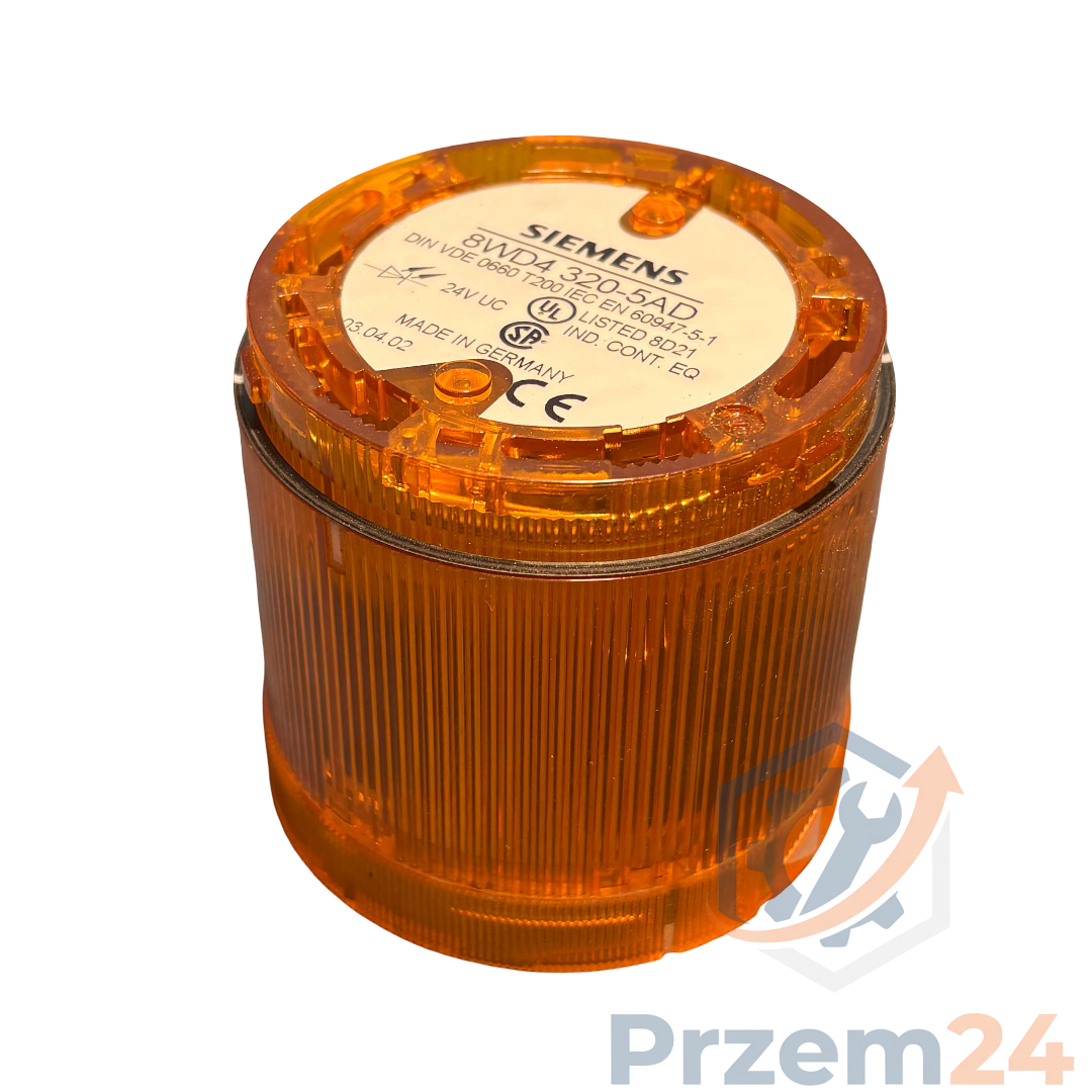 Siemens-8WD4-320-5AD-8WD4320-5AD-Element-kolumny-sygnalizacyjnej-żółty