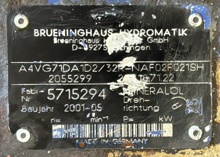 Brueninghaus-Hydromatik-A4VG71DA1D2-32R-NAF02F021SH-Pompa-hydrauliczna-5