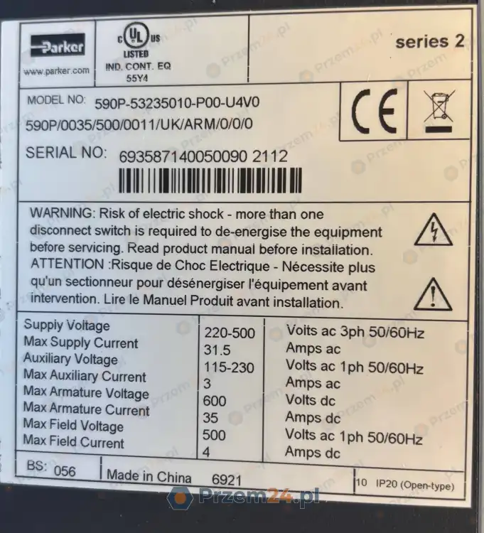 Parker-DC590+-590P-53235010-P00-U4V0-Regulator-prędkości-silnika-7