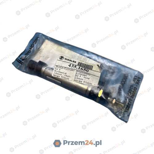 Riegler-435.1650-Siłownik-pneumatyczny-Ø-16mm,-skok-50mm