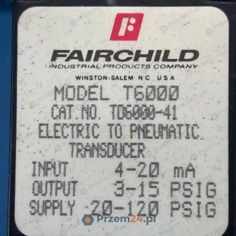 Fairchild-T6000-TD6000-41-Przetwornik-elektro-pneumatyczny-4-20mA-4