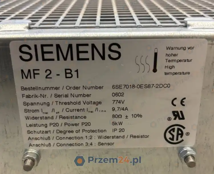 Siemens-6SE7018-0ES87-2DC0-Rezystor-hamowania-774V-5kW-6