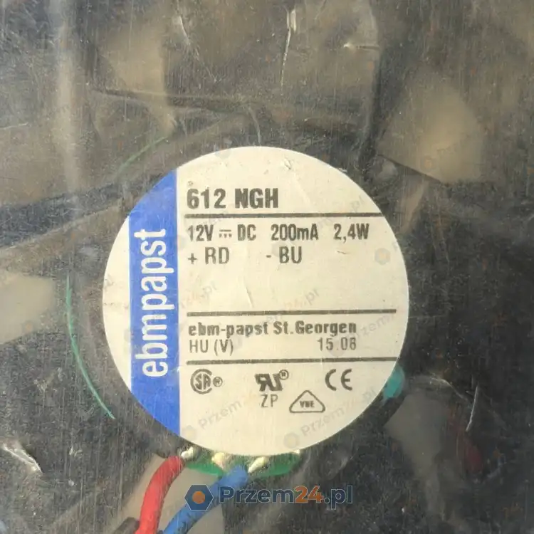 Ebmpapst-612-NGH-612NGH-Wentylator-osiowy-12V-DC-200mA-2.4W-3