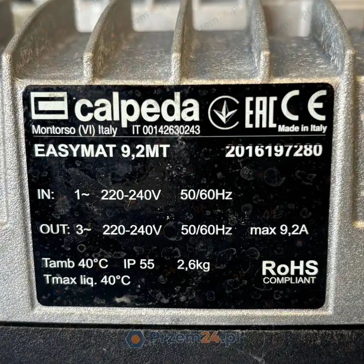Calpeda-EASYMAT-9,2MT-Regulator-prędkości-pompy-220-240V-50-60Hz-4