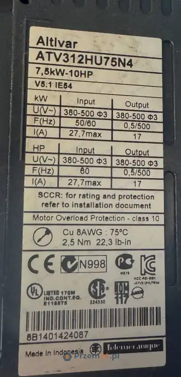 Schneider-Altivar-ATV312HU75N4-Falownik-7,5kW-380-500V-3-Fazowy-17A-5
