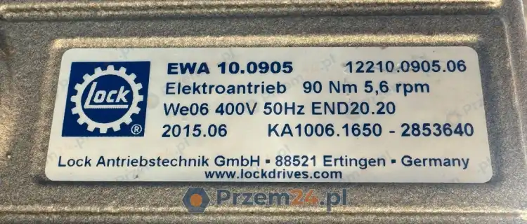 Lock-EWA-10.0905-Motoreduktor-ślimakowy-We06-400V-END20.20-4
