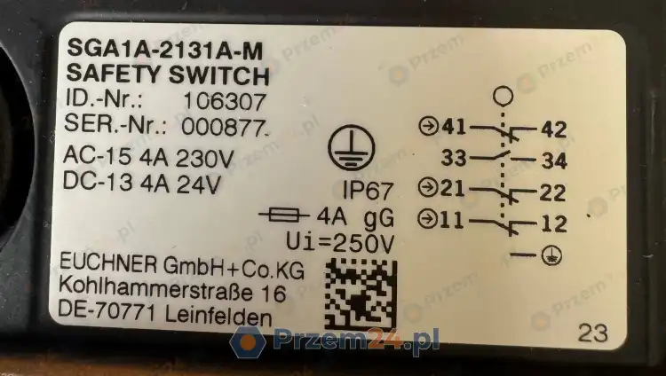 Euchner-SGA1A-2131A-M-106307-Wyłącznik-bezpieczeństwa-4