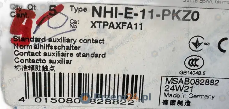 Eaton-NHI-E-11-PKZ0-XTPAXFA11-Styk-pomocniczy-czołowy-(5-SZTUK)-3