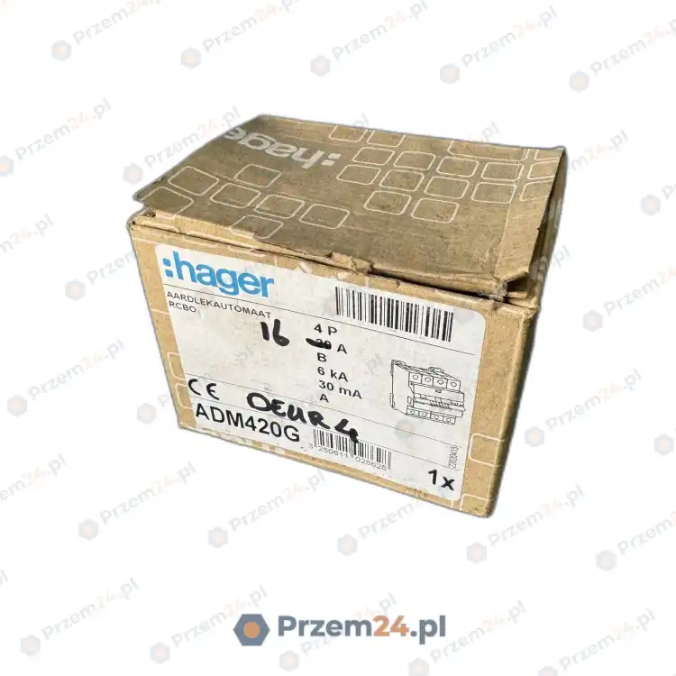 Hager-ADM466G-Wyłącznik-różnicowoprądowy-RCBO-4P-C16-30mA-kl.A-6kA