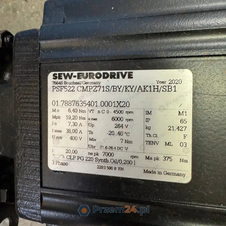 SEW-EURODRIVE-PSF522-CMPZ71S-BY-KY-AK1H-SB1-Serwomotor-synchroniczny-6