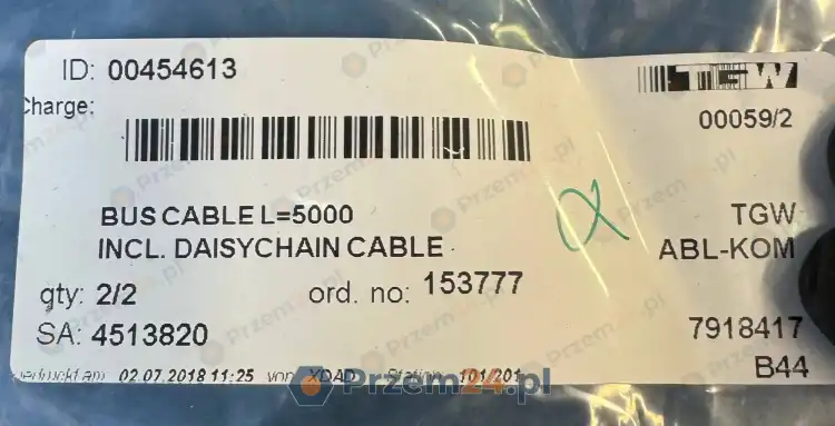 TGW-00454613-AKAtech-115535-Kabel-magistrali-daisy-chain-L=5000mm-ABL-KOM-3