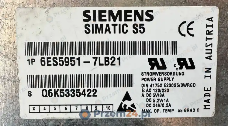 Siemens-6ES5951-7LB21-Zasilacz-do-sterownika-Simatic-S5-4