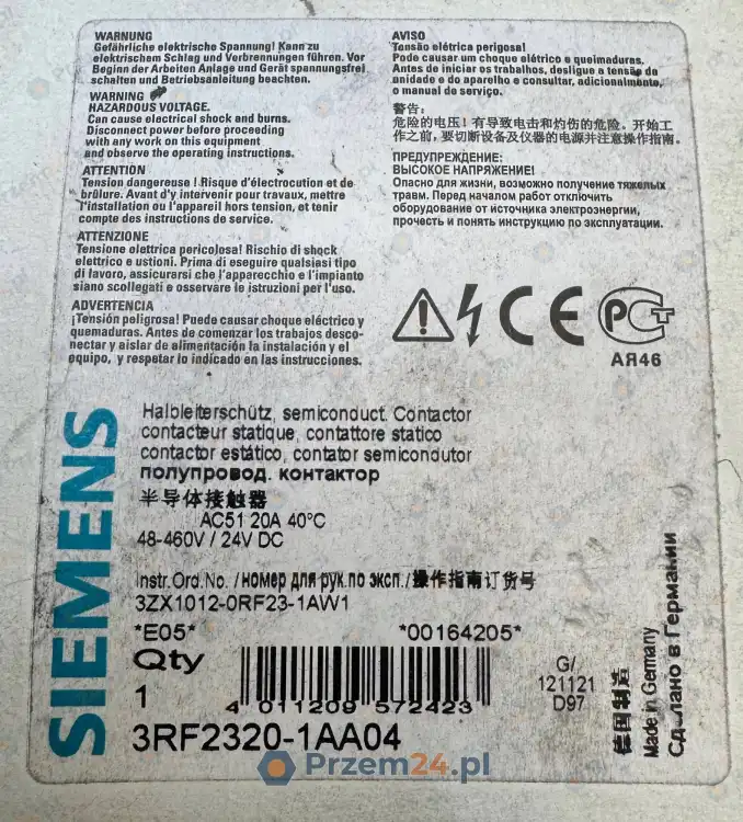 Siemens-3RF2320-1AA04-Stycznik-półprzewodnikowy-20A-48-460V-3