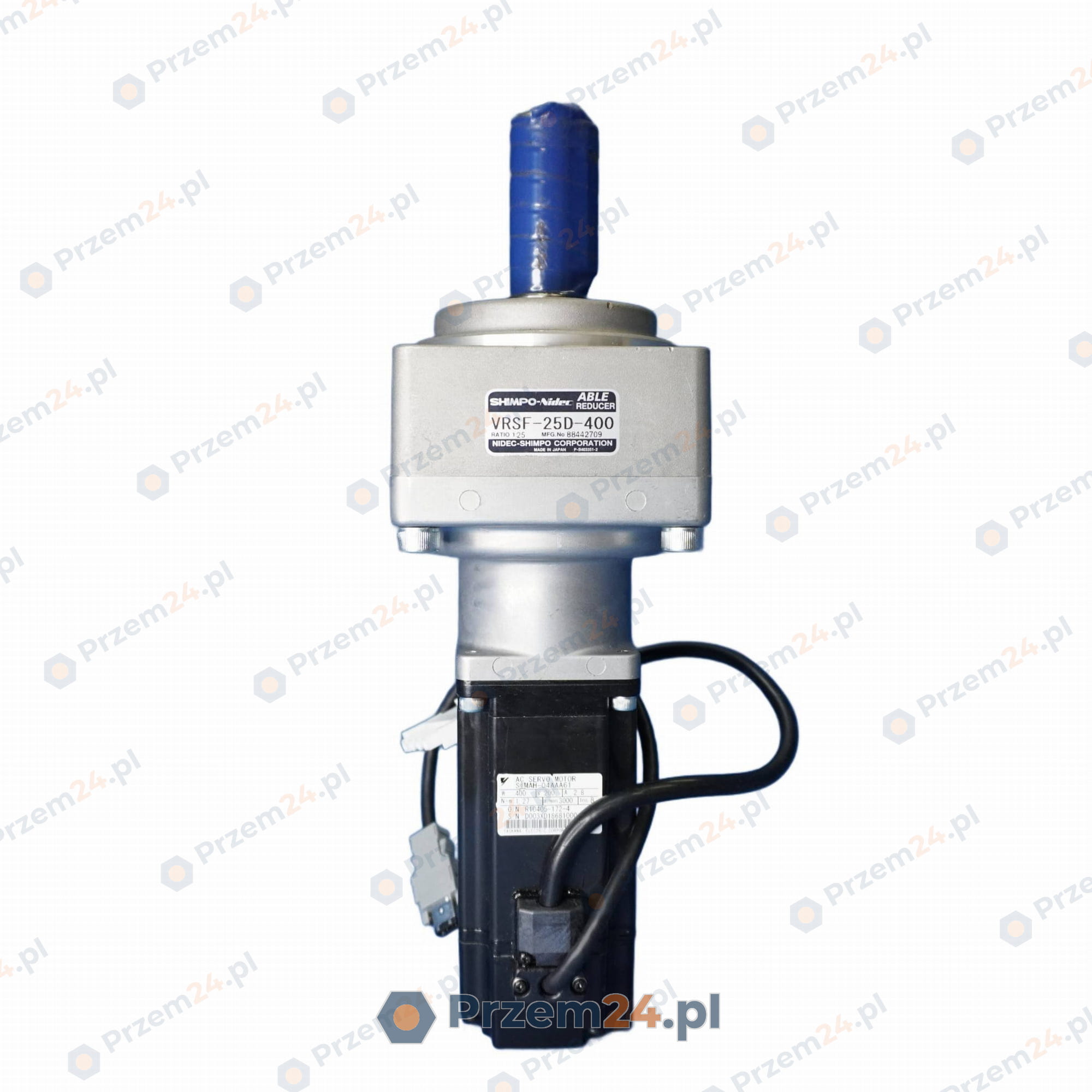 Yaskawa-SGMAH04AAA61-SHIMPONidec-VRSF25D400-serwosilnik-&-reducer