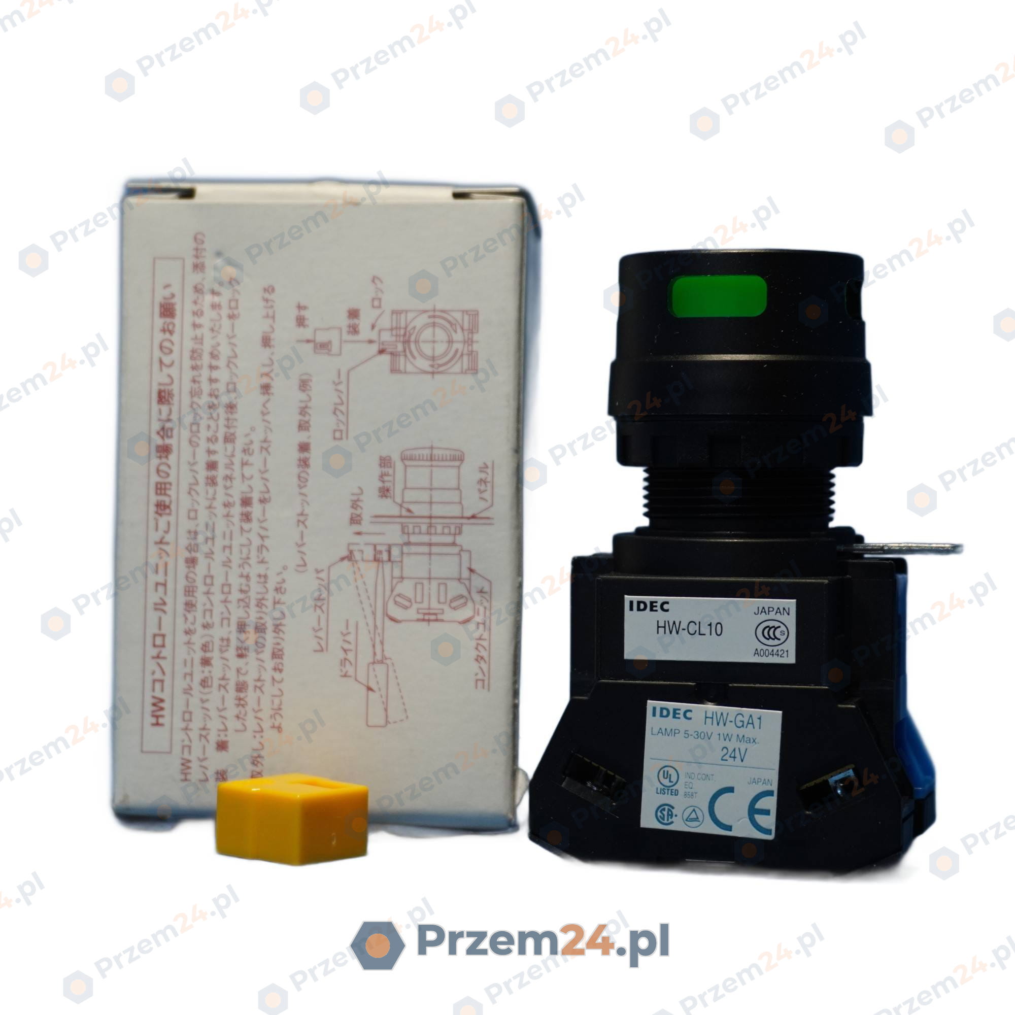 IDEC-HW1LMF210Q4G-Przełączniki-przyciskowe-zielony