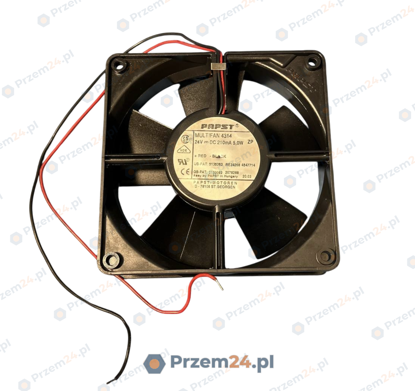 Papst-4314-Wentylator-osiowy-24VDC-5,0W-210-mA
