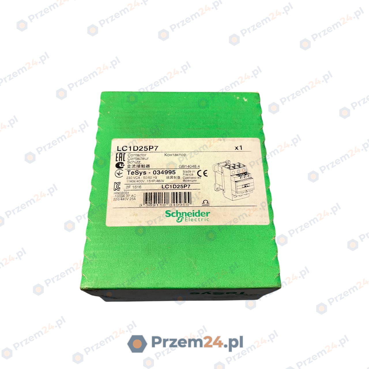 Schneider-LC1D25P7-034995-Stycznik-230-VCA-50-60-Hz