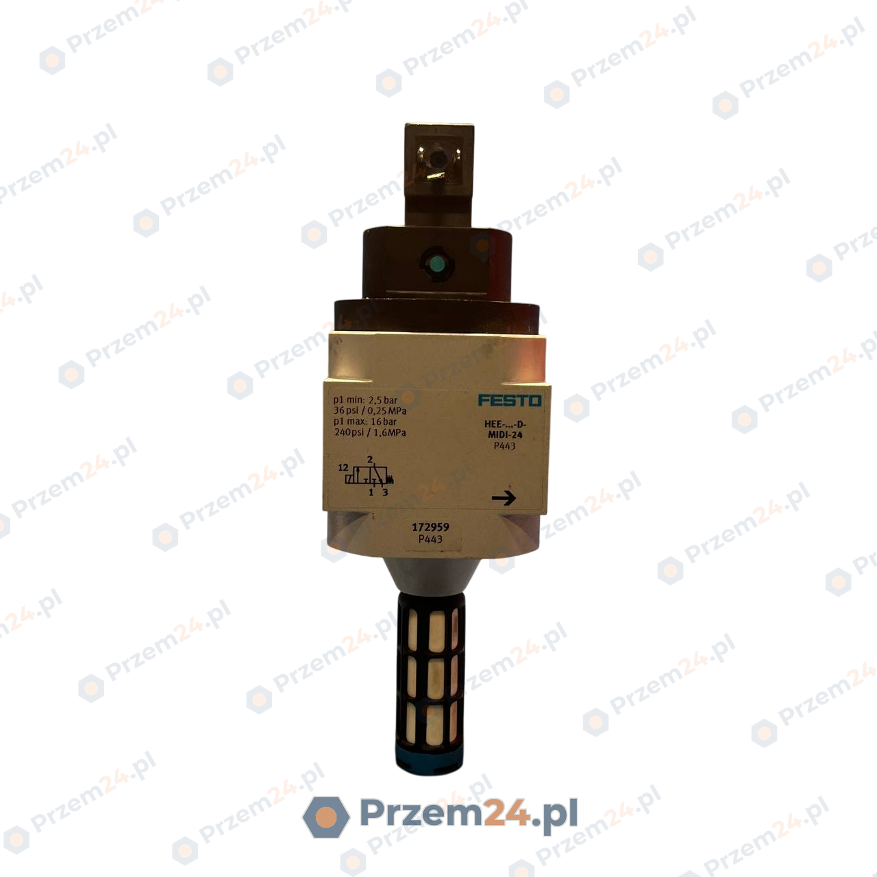 Festo-HEEDMIDI24-P443-172959-MSEB324DC-Zawór-załączający-z-cewką