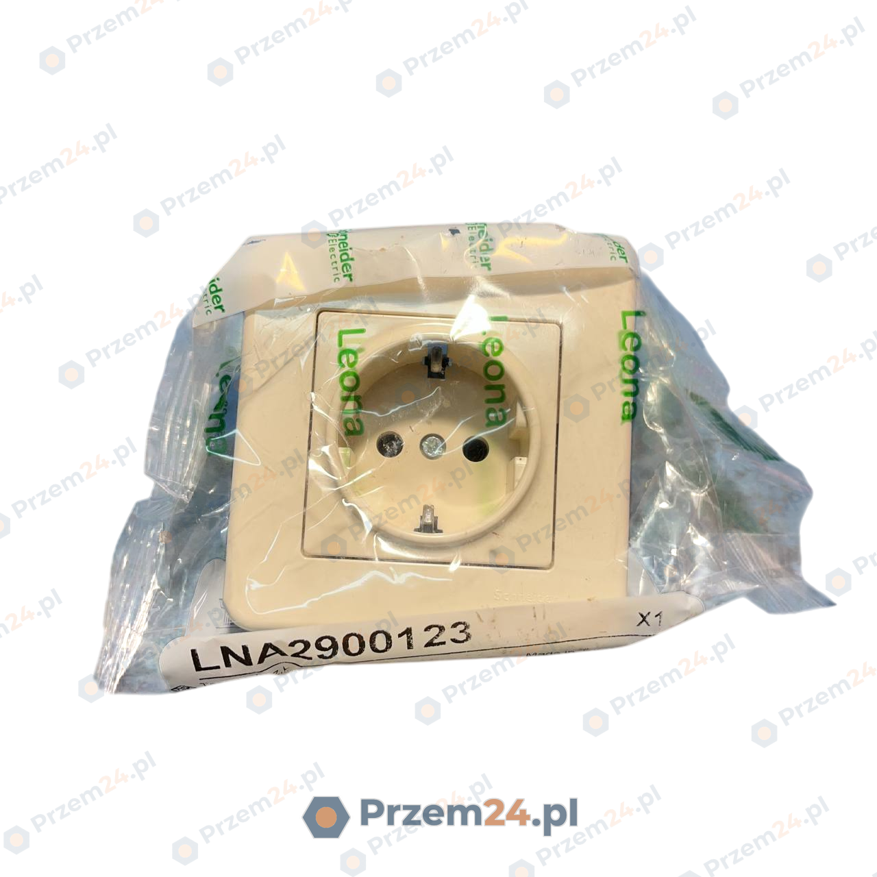 Schneider-LNA2900123-Leona-gniazdo-pojedyncze-z-bocznym-uziemieniem