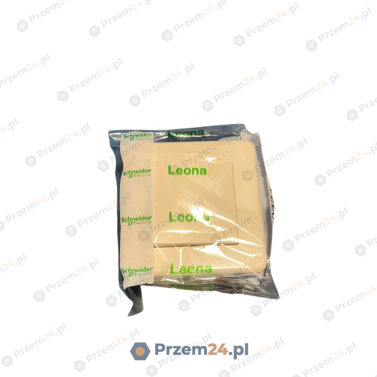 Schneider-LNA0100323-Leona,-łącznik-1biegunowy,-kremowy