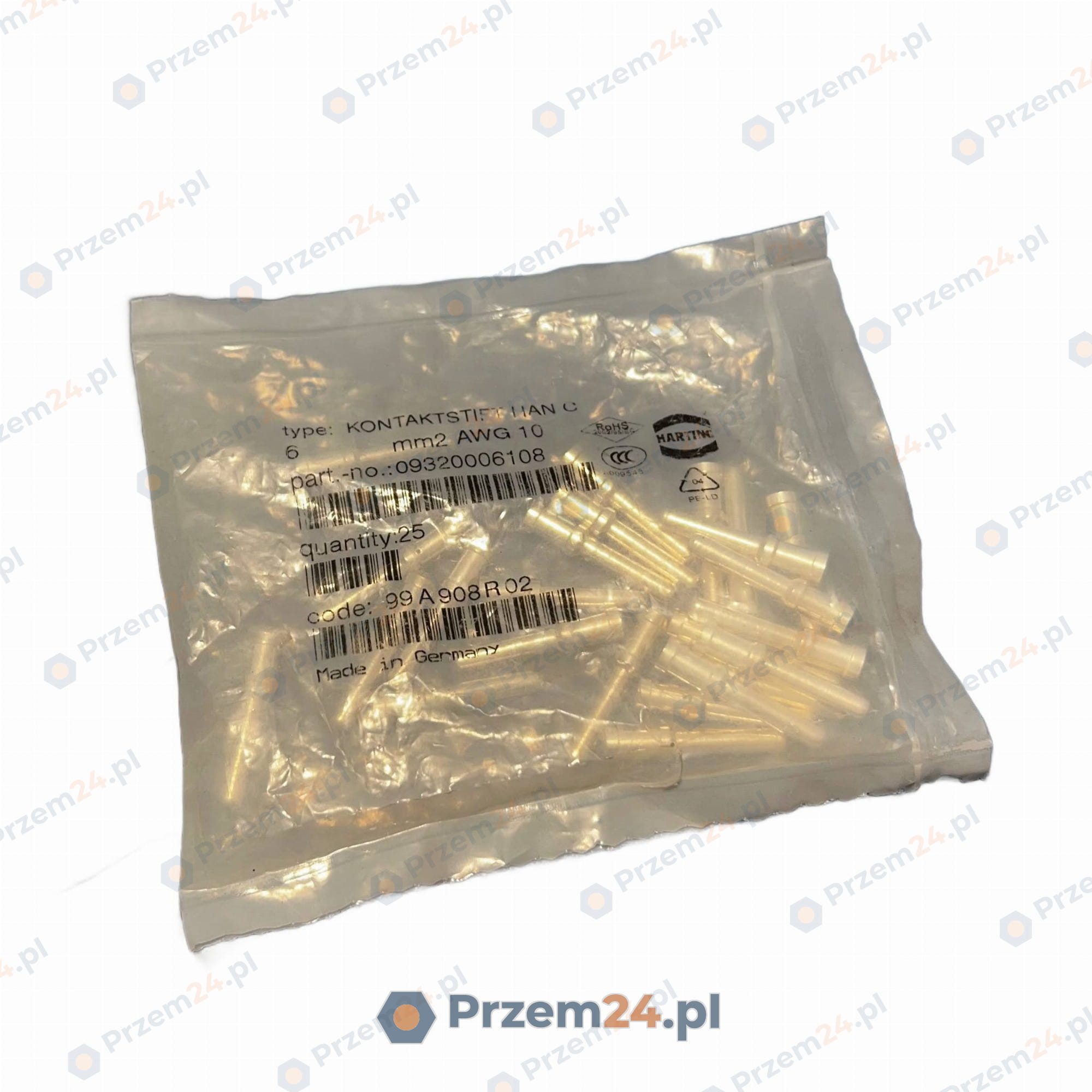 Harting-09320006108-Han-C-Styk-męski-(25-szt)