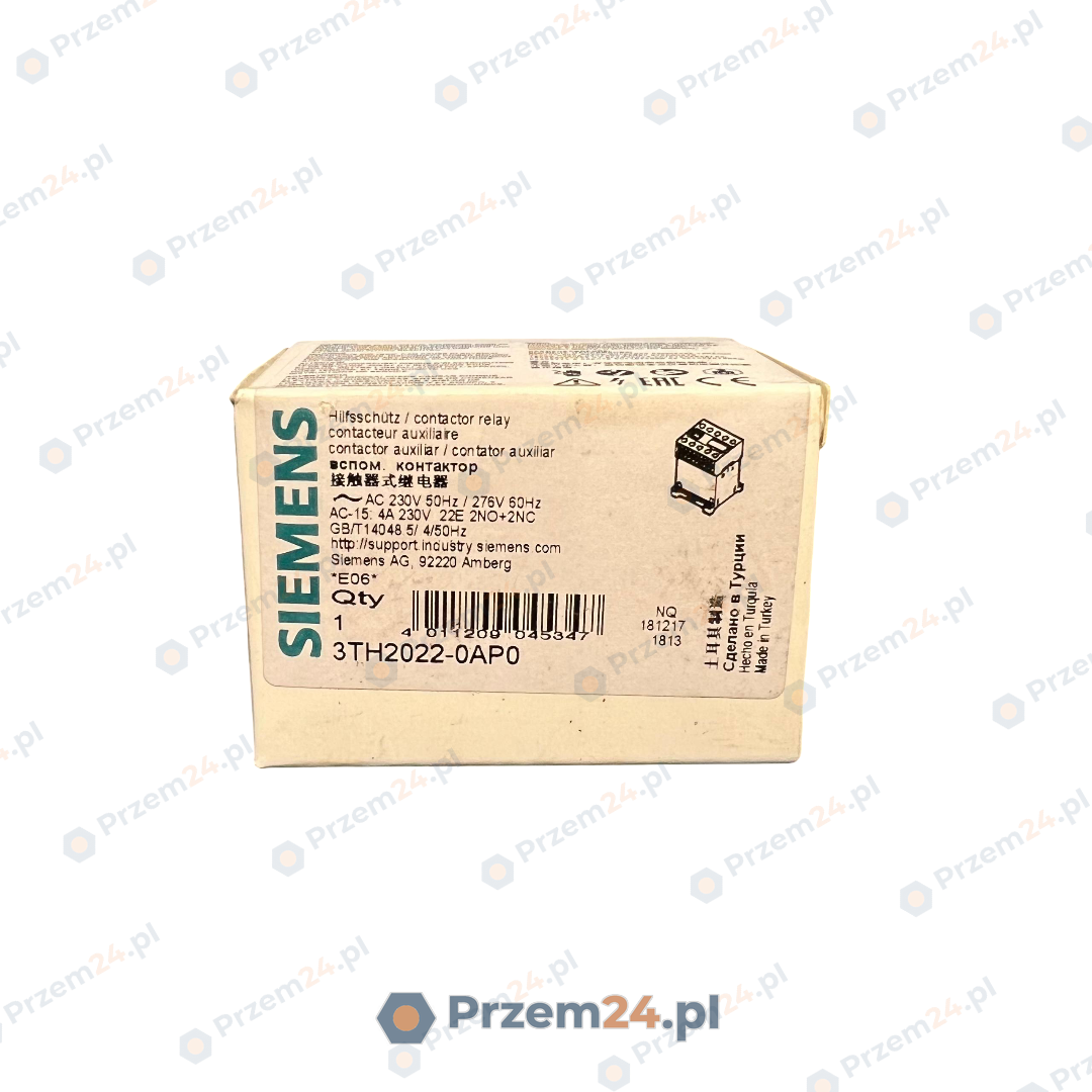 SIEMENS-3TH20220AP0-3TH2-22E-Stycznik-24V-2NO+2NC