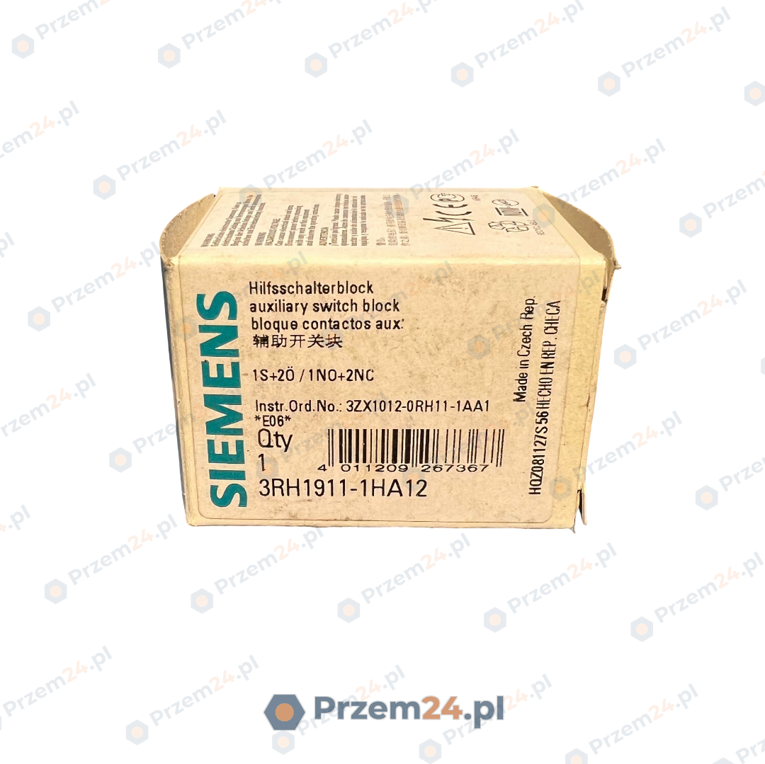 SIEMENS-3RH19111HA12-Styk-pomocniczy-22E-1NO+2NC