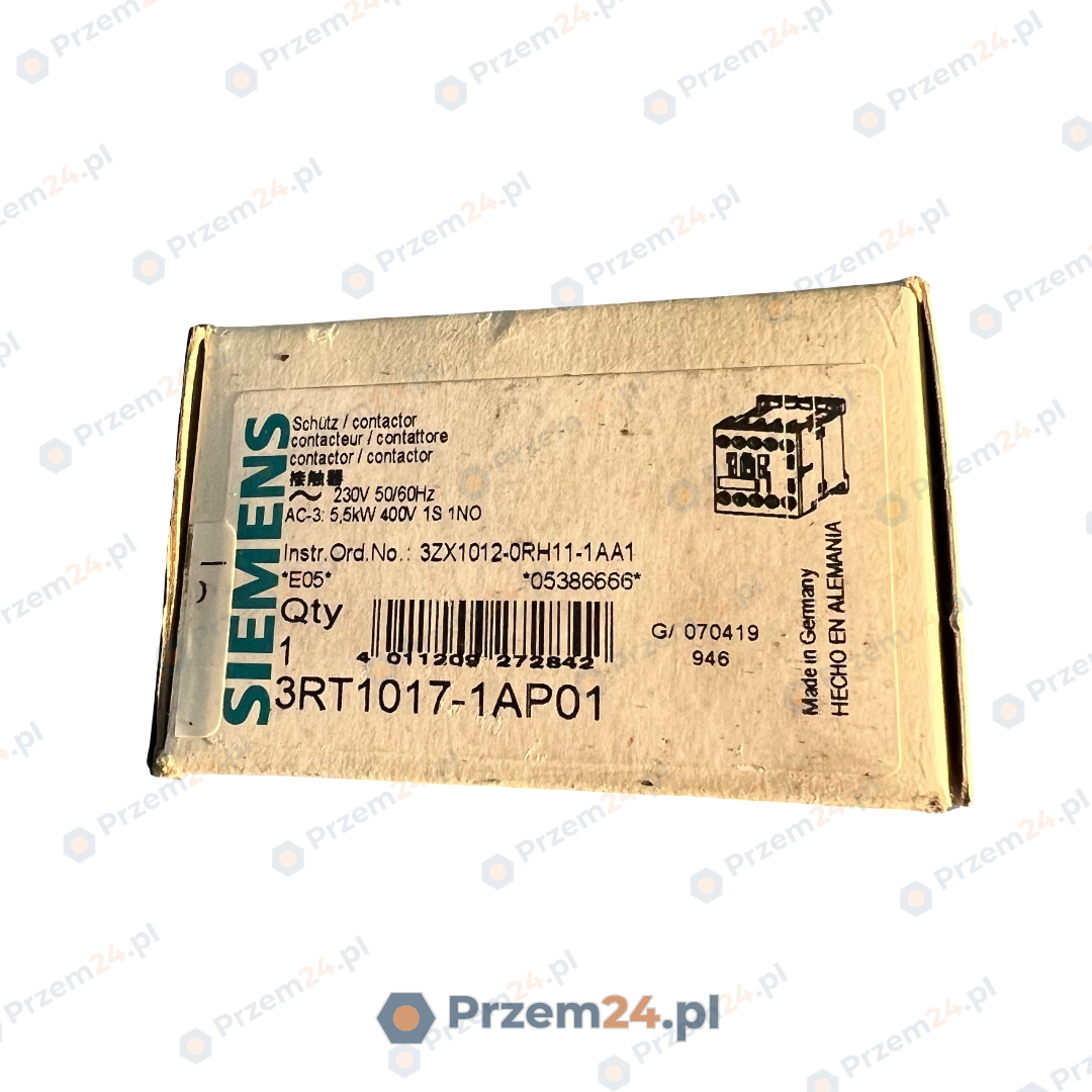 Siemens-3RT10171AP01-Stycznik-3biegunowy-1NO-230V-50-60Hz