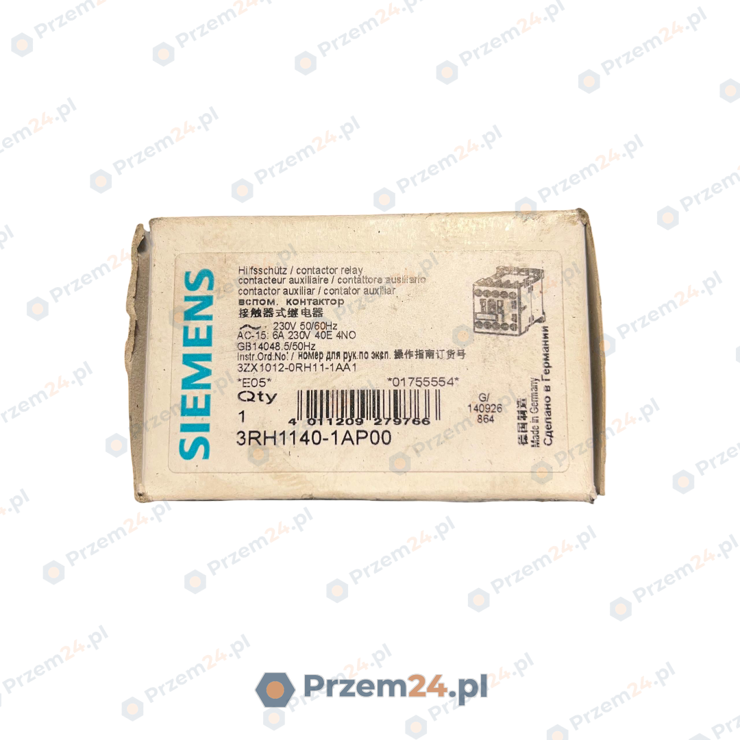 Siemens-3RH11401AP00-Stycznik-pomocniczy-40E-4NO-230V-50-60Hz
