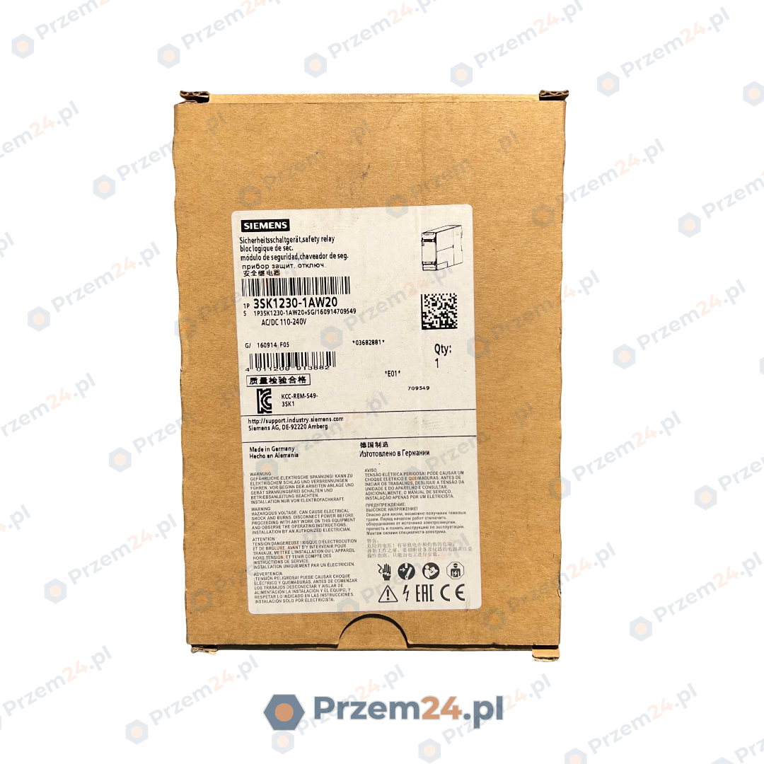 Siemens-3SK1230‑1AW20-Zasilacz-do-przekaźnika-bezpieczeństwa-AC-DC-110240V