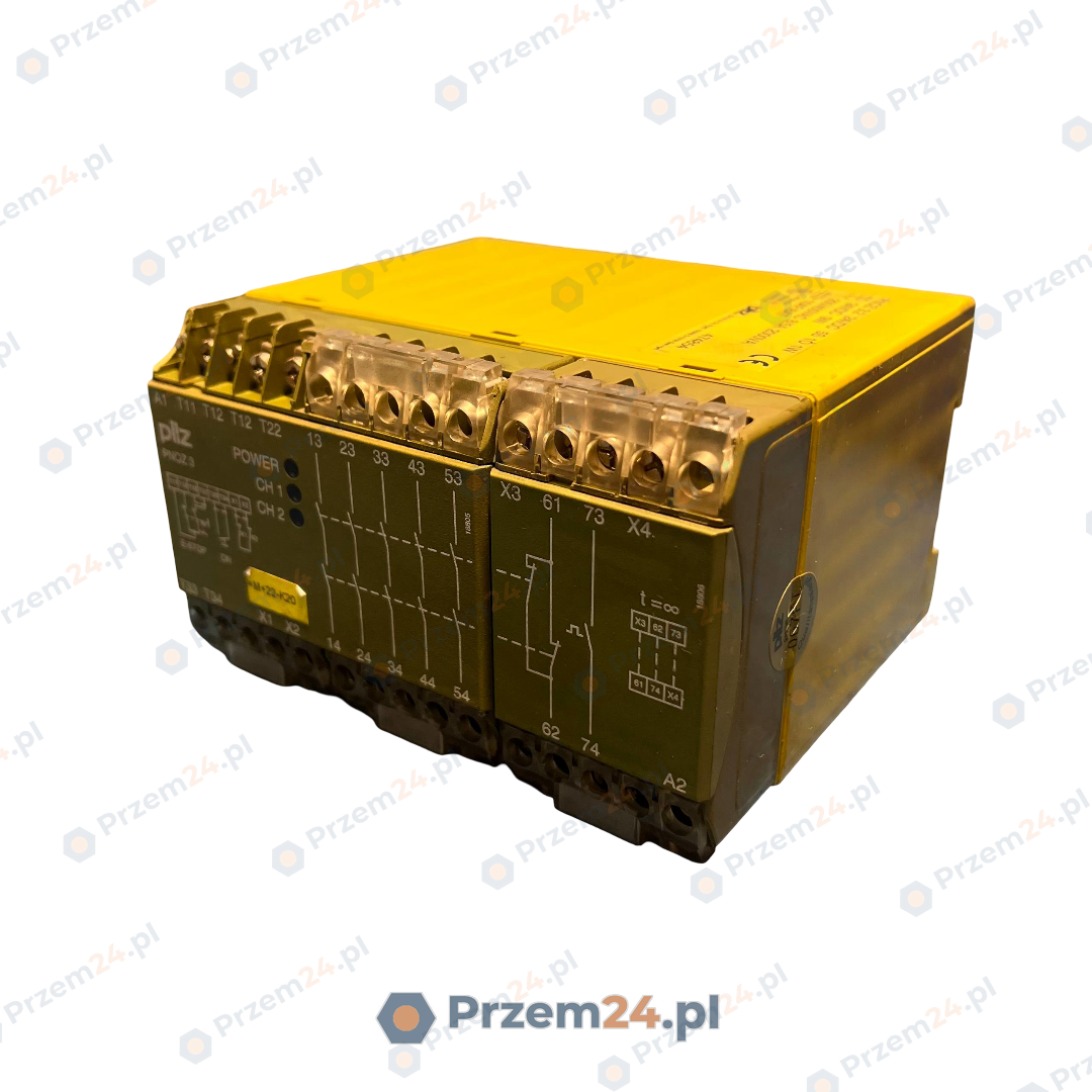 PILZ-474854-PNOZ-3-PNOZ-3.2-24VDC-5S-1O-1W-Przekaźnik-bezpieczeństwa