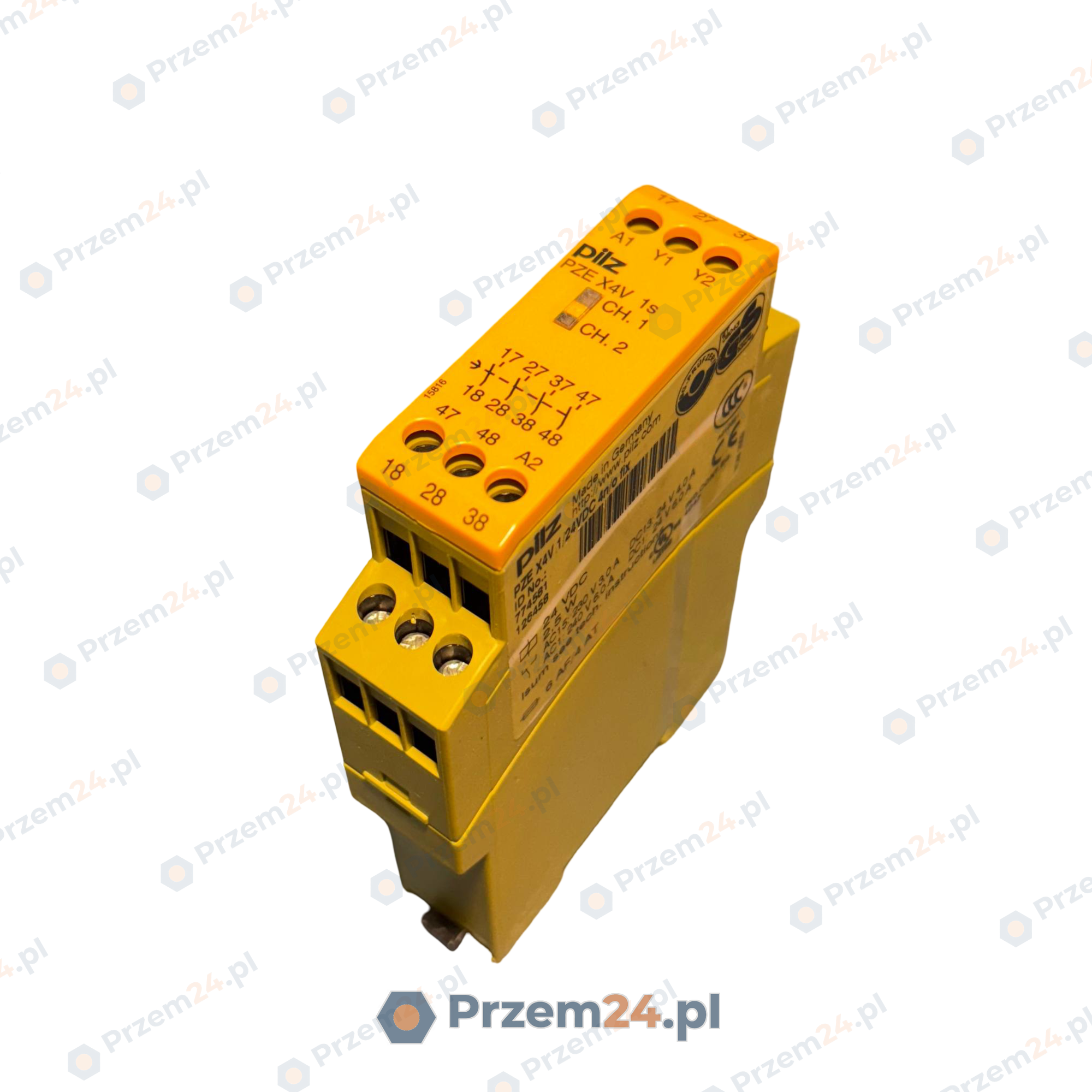 Pilz-774583-PZE-X4V-3-24VDC-4n-o-fix-Przekaźnik-bezpieczeństwa