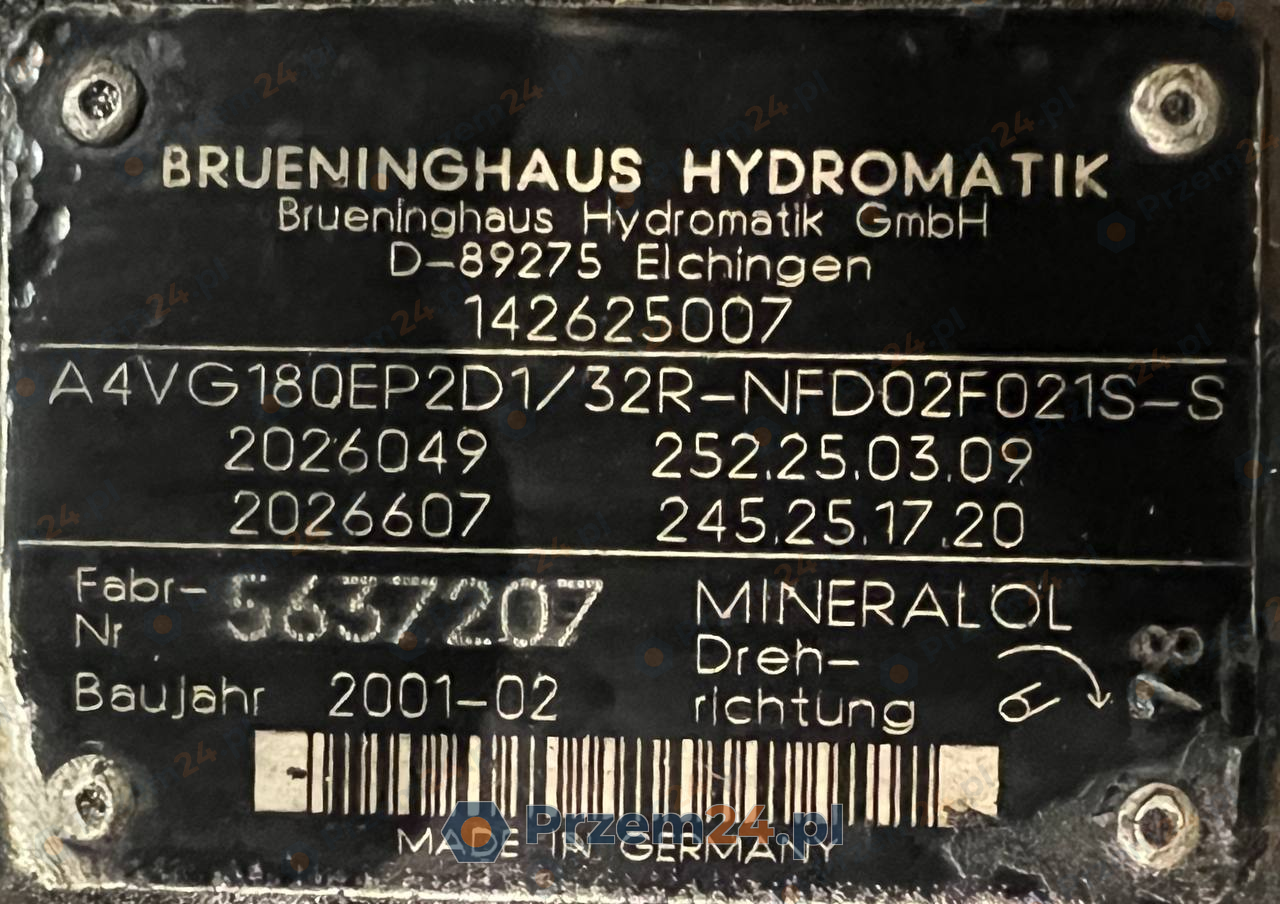 Brueninghaus-A4VG180EP2D1-32R-NFD02F021S-S-(2026049-2026607)-Pompa-hydrauliczna