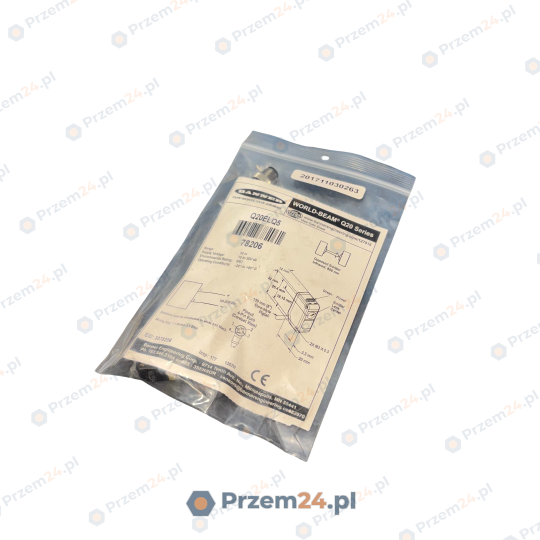 Banner-Engineering-Q20ELQ5-Czujnik-fotoelektryczny-10-30V-dc
